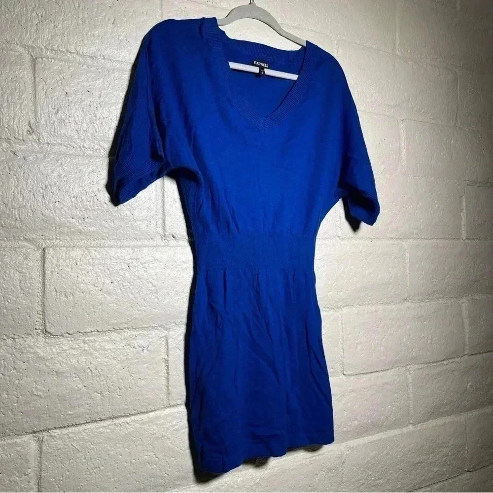Express Sweater Dress Blue  Size: S - Picture 4 of 7